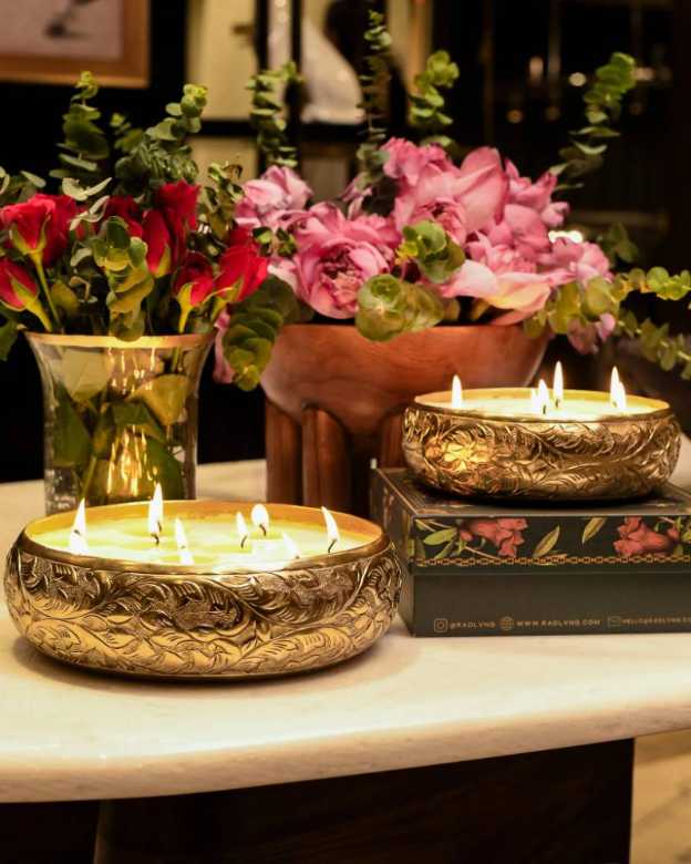 Khwaab Bagh Urli Candles - Combo Large + XL