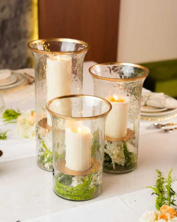 Magnifique Candle Holders - Full Set All Six · Clear